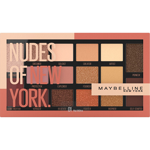 Maybelline Nudes of New York - Paletka 16 očních stínů 18 g