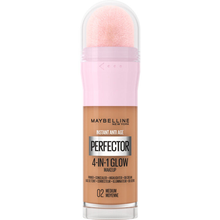 Maybelline Instant Perfector 4-in-1 Glow Makeup - Rozjasňující make-up 20 ml - 02 Medium