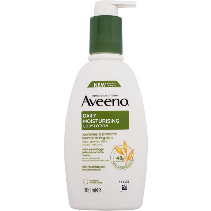 Aveeno Daily Moisturising Body Lotion ( normální až suchá pokožka ) - Vyživující a ochranné tělové mléko 300 ml