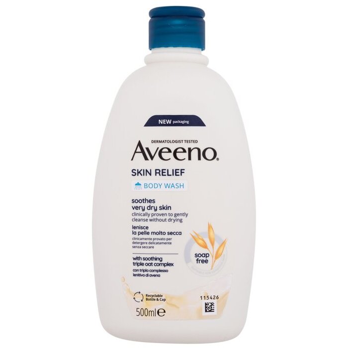 Aveeno Skin Relief Body Wash ( velmi suchá pokožka ) - Zklidňující a hydratační sprchový gel 500 ml