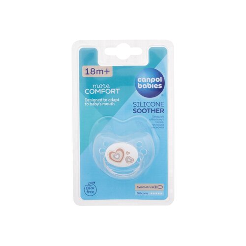 Newborn Baby More Comfort Silicone Soother Hearts - Silikonový dudlík