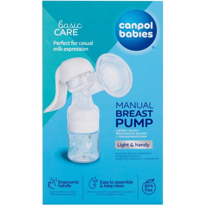 Canpol Babies Basic Care Manual Breast Pump - Manuální odsávačka mléka 1 ks
