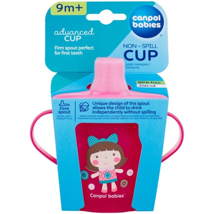 Toys Non-Spill Cup Pink 9m + - Hrnček 250 ml
