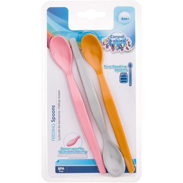 First Feeding Spoons Girl - Sada plastových lyžičiek pre deti
