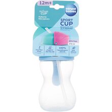 Active Cup Šport Cup With Flip-Top Straw Blue - Hrnček
