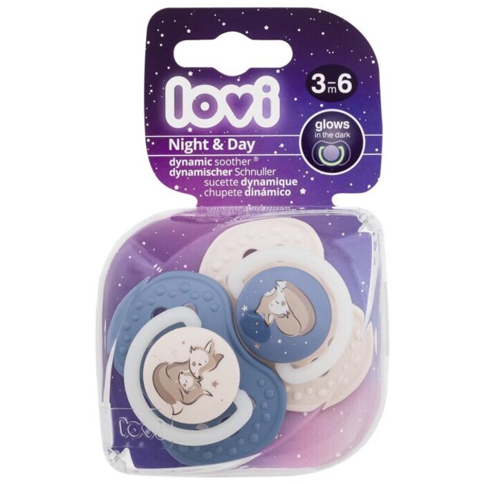 LOVI Night & Day Dynamic Soother Boy - Dudlík 0 ks - 0-3m