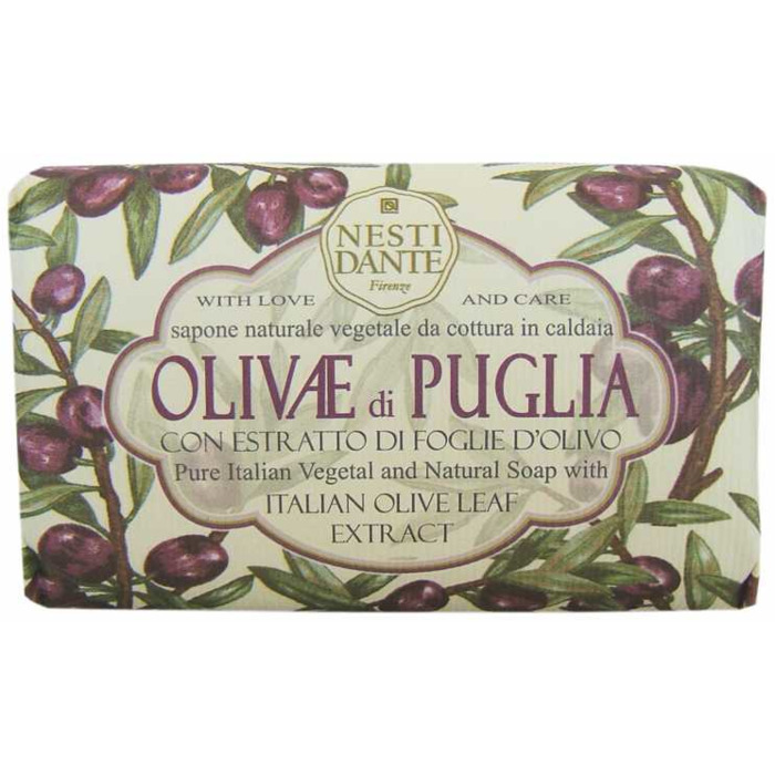 Pure Italian Vegetal & Natural Soap Olivae di Puglia - Tuhé mydlo
