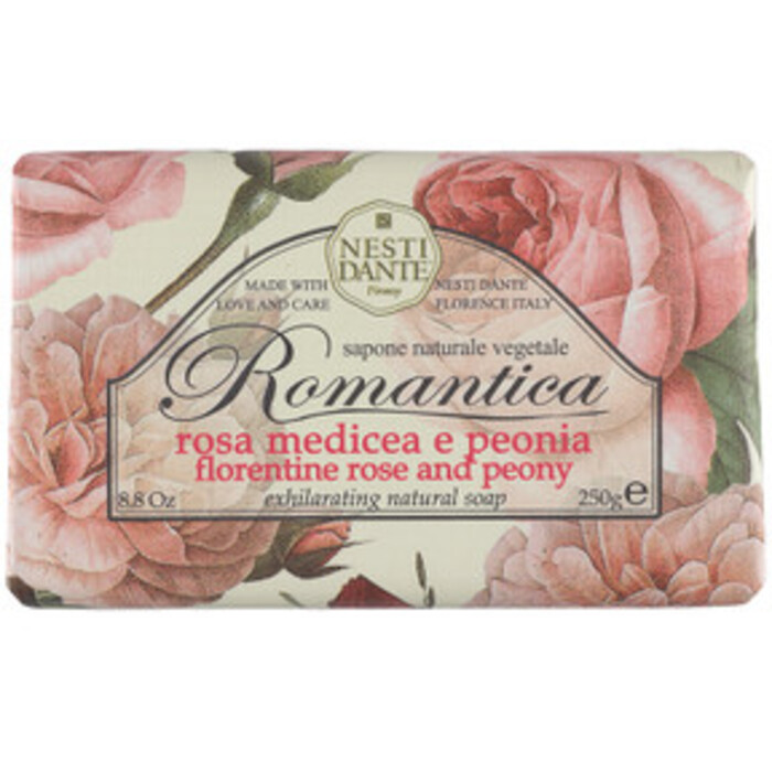 Romantica Natural Soap Florentine Rose & Peóny - Tuhé mydlo
