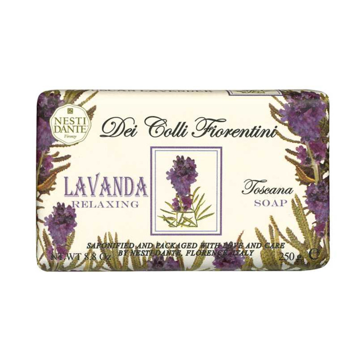 Dei Colli Fiorentina Triple Milled Vegetal Soap Tuscan Lavender - Tuhé mydlo
