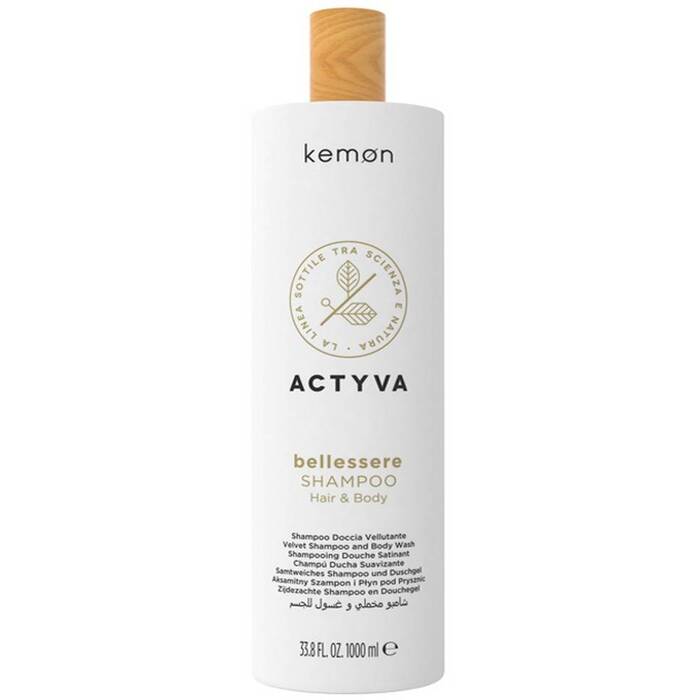 Kemon Actyva Bellessere Shampoo - Vyživující šampon pro všechny typy vlasů 1000 ml
