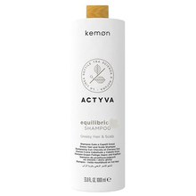 Actyva Equilibrio Shampoo - Čistiaci šampón pre rýchlo sa mastiace vlasy
