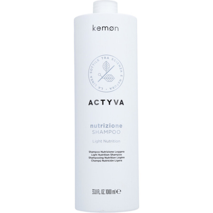 Kemon Actyva Nutrizione Light Shampoo - Vyživující šampon pro jemné vlasy 250 ml