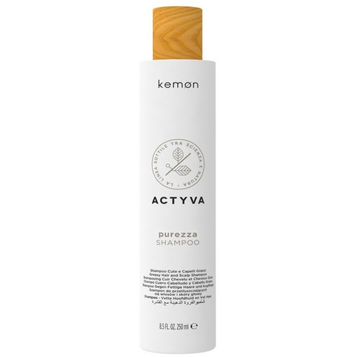 Kemon Actyva Purezza Shampoo ( normální až mastné vlasy ) - Hloubkově čistící šampon proti lupům 250 ml