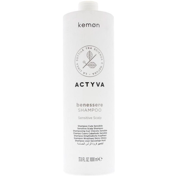 Kemon Actyva Benessere Shampoo - Posilující šampon pro citlivou pokožku hlavy 1000 ml