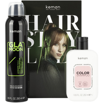Hair Style Color Glamoon Set - Sada pro barvené vlasy se šamponem a leskem ve spreji