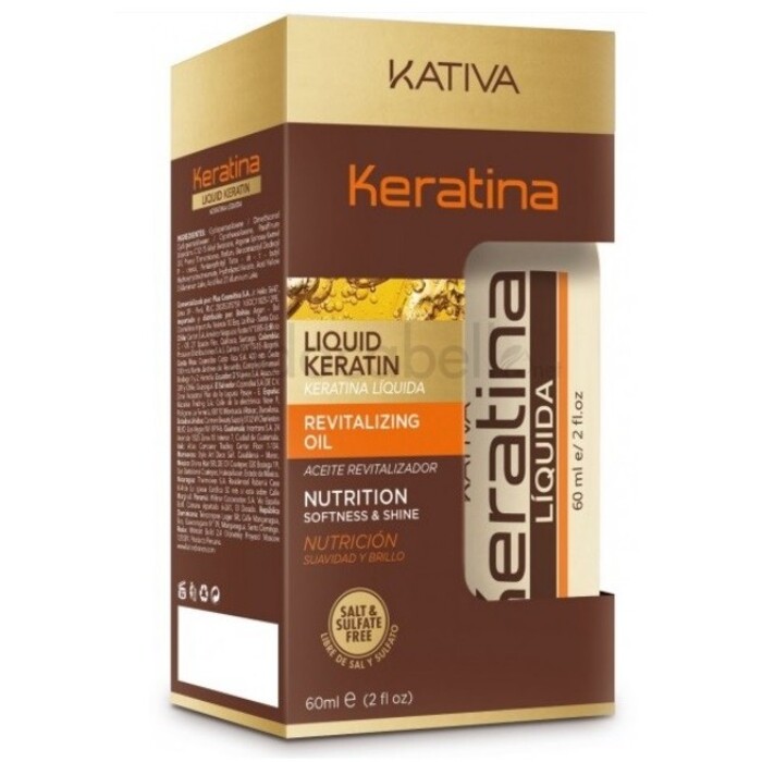 Kativa Keratina Liquid Keratin - Olej pro hebkost a lesk vlasů 60 ml