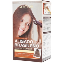 Brazilian Straightening Brunette Kit - Sada s keratinem pro narovnání vlasů 