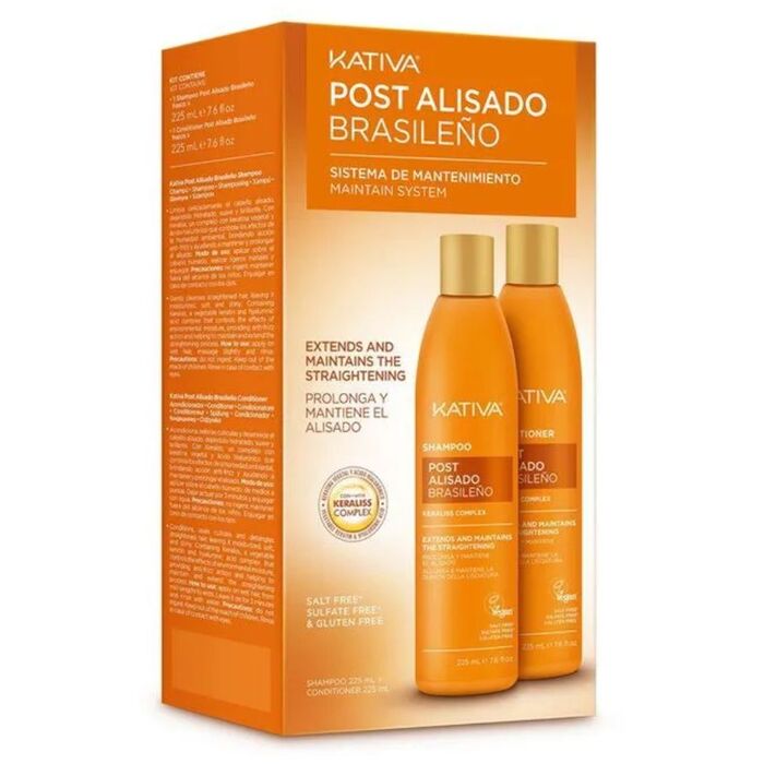 Post Brazilian Straightening Shampoo + Conditioner - Sada po narovnání vlasů keratinem