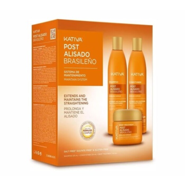 Post Brazilian Straightening Kit - Sada po narovnání vlasů keratinem