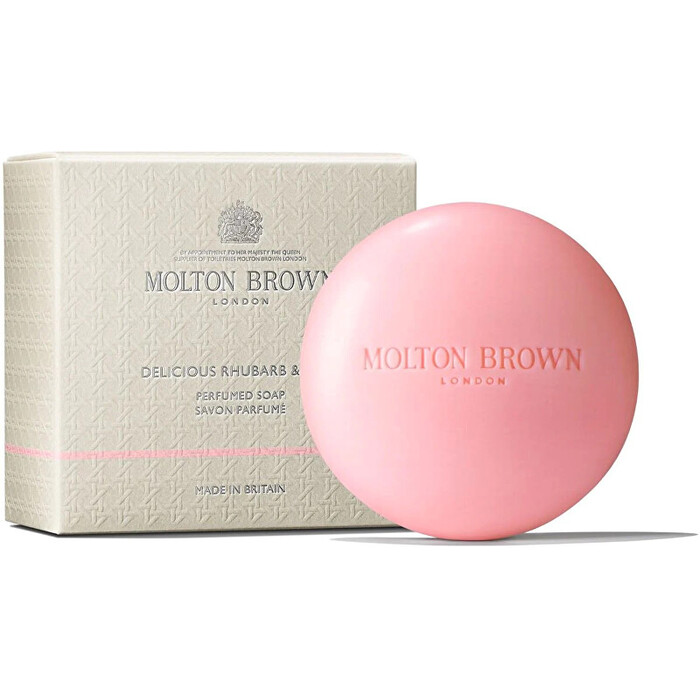 Molton Brown Delicious Rhubarb & Rose Perfumed Soap - Tuhé mýdlo 150 g