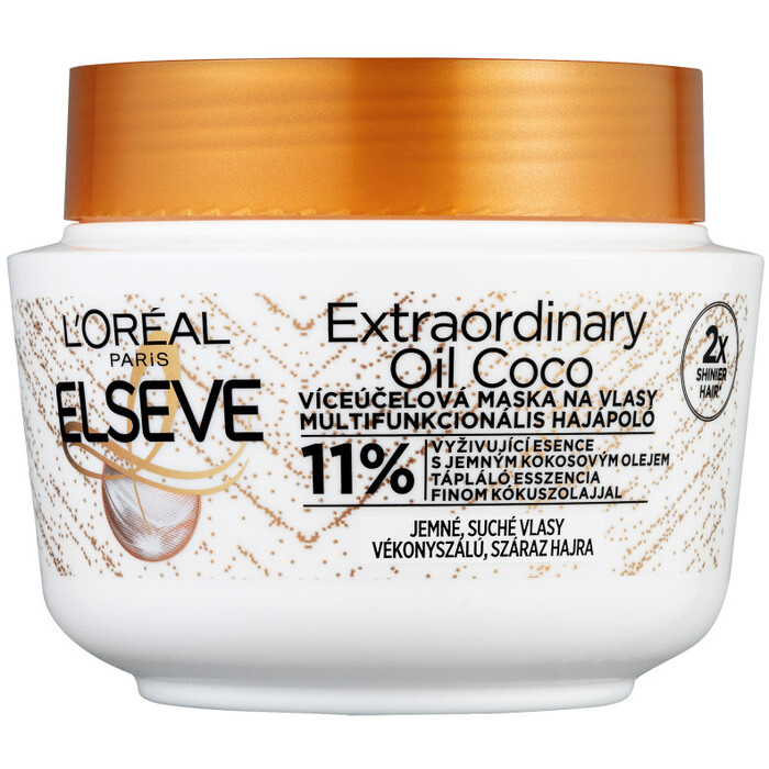 Elseve Extraordinary Oil Coco Mask ( normální až suché vlasy ) - Maska na vlasy 