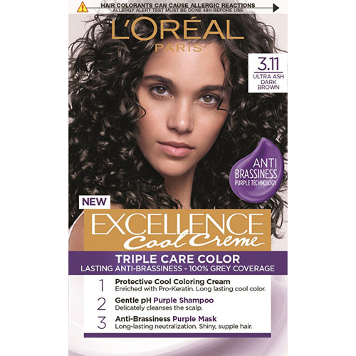 L´Oréal Professionnel Excellence Cool Creme - Permanentní barva na vlasy - 5.11 Ultra popelavá světlá