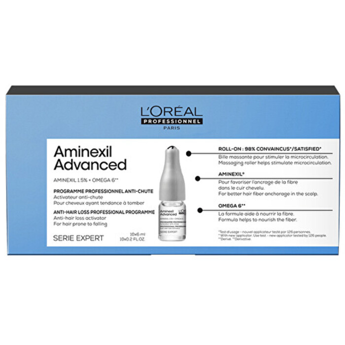 Aminexil Advanced Ampuls - Ampulka proti padaniu vlasov
