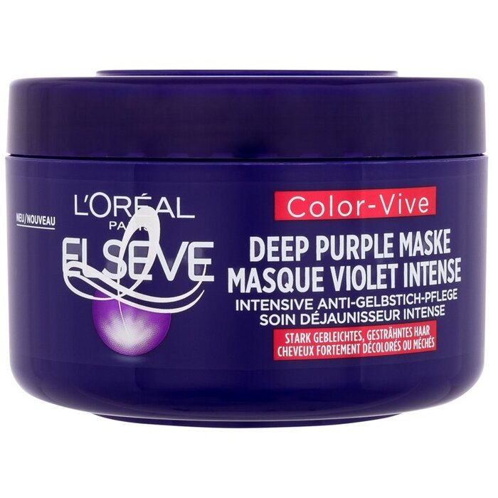 Elseve Color-Vive Deep Purple Mask - Hloubkově neutralizační maska pro blond a šedivé vlasy