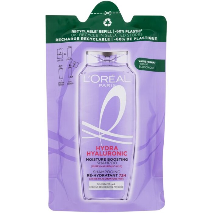 Elseve Hyaluron Plump Moisture Shampoo - Náplň hydratačního šamponu s kyselinou hyaluronovou