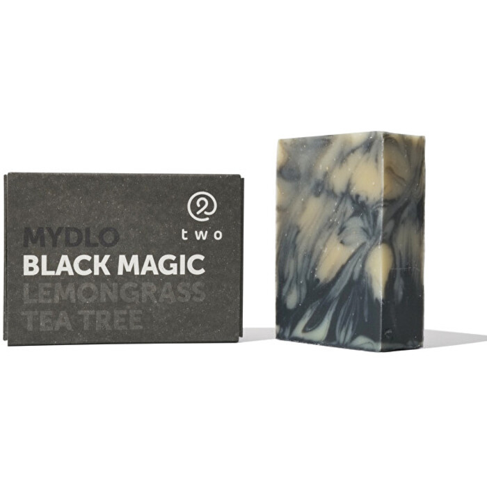 two cosmetics BLACK MAGIC Mydlo Lemongrass, Tea Tree - Tuhé mýdlo pro problematickou pokožku 100 g
