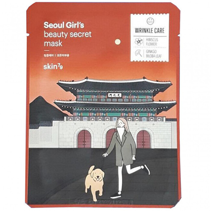 skin79 Seoul Girl`s Beauty Secret Mask Wrinkle Care Mask - Plátýnková maska proti vráskám 20 g