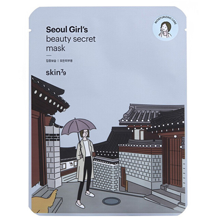 Seoul Girl`s Beauty Secret Mask Moisturizing Mask - Plátýnková hydratační maska