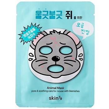 Animal Mask Pore & Soothing Care for Mouse with Blemishes - Sada plátýnkových masek pro problematickou pleť