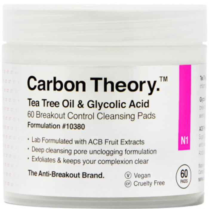 Tea Tree Oil & Glycolic Acid Breakout Control Cleansing Pads - Čisticí pleťové tamponky ( 60 ks )