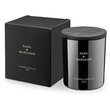 Basil & Mandarin ( mandarinka a bazalka ) Candle - Vonná svíčka černá