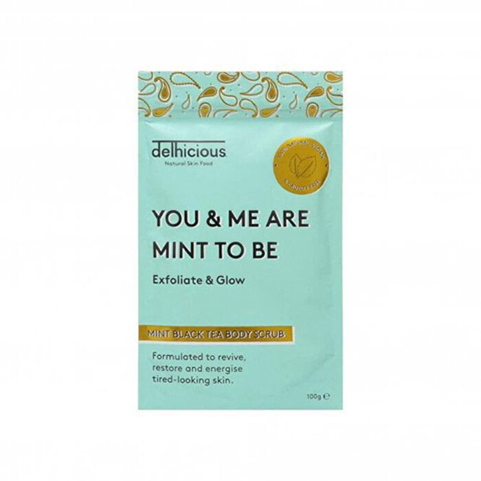 Delhicious You & Me Are Mint To Be Mint Black Tea Body Scrub - Tělový peeling 100 g