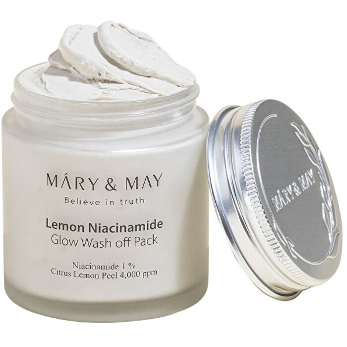 MARY & MAY Lemon Niacinamide Glow Wash off Pack - Rozjasňující pleťová maska 125 g