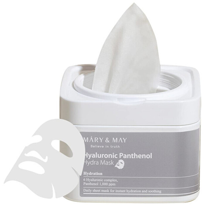 Mary&May Hyaluronic Panthenol Hydra Mask sada hydratačních masek 30 ks