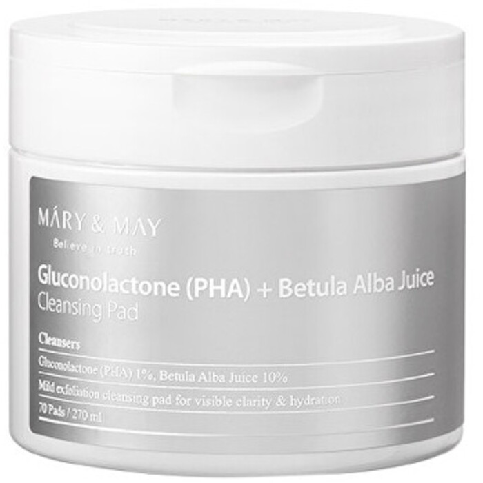 Gluconolactone PHA + Betula Albumy Juice Cleansing Pad - Čistiace pleťové tampóny 70 ks
