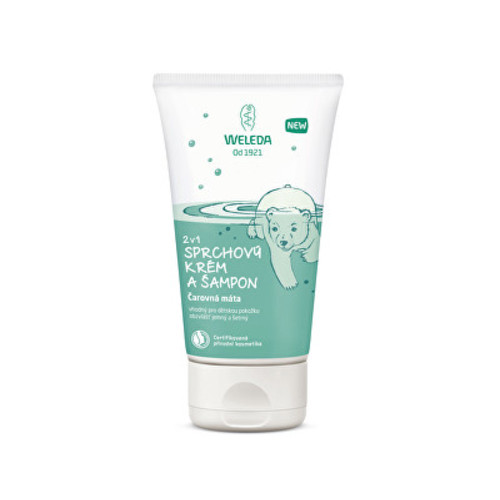 Weleda Shower Cream Shampoo ( čarovná máta ) - Sprchový krém a šampon 2 v 1 150 ml