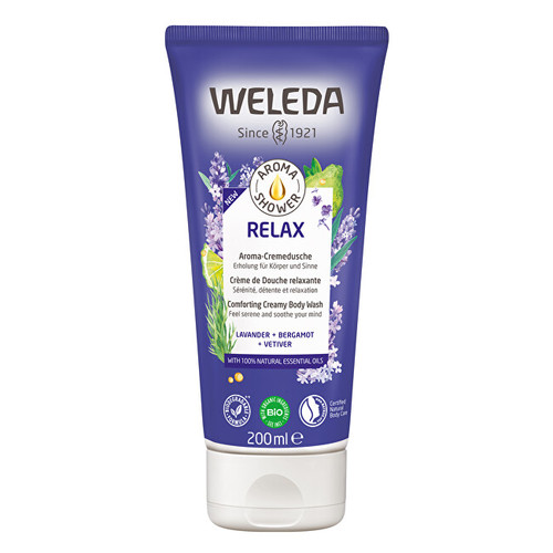 Weleda Aroma Shower Relax Comforting Creamy Body Wash - Zklidňující sprchový krém 200 ml