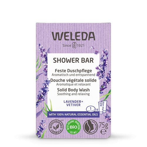 Weleda Shower Bar ( Lavender + Vetiver ) - Levandulové relaxační mýdlo 75 g