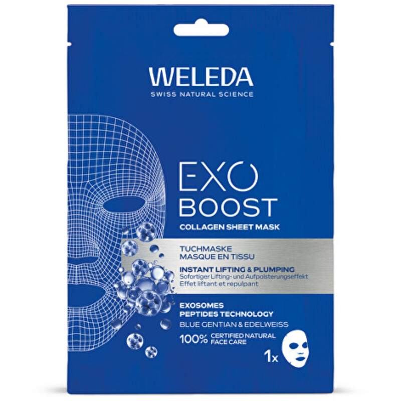 Modrý hořec a protěž alpská Mask - Kolagenová pleťová maska