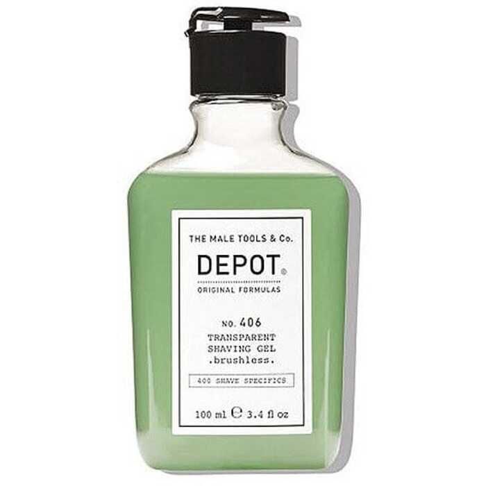 Depot No. 406 Transparent Shaving Gel - Nepěnivý gel na holení 100 ml
