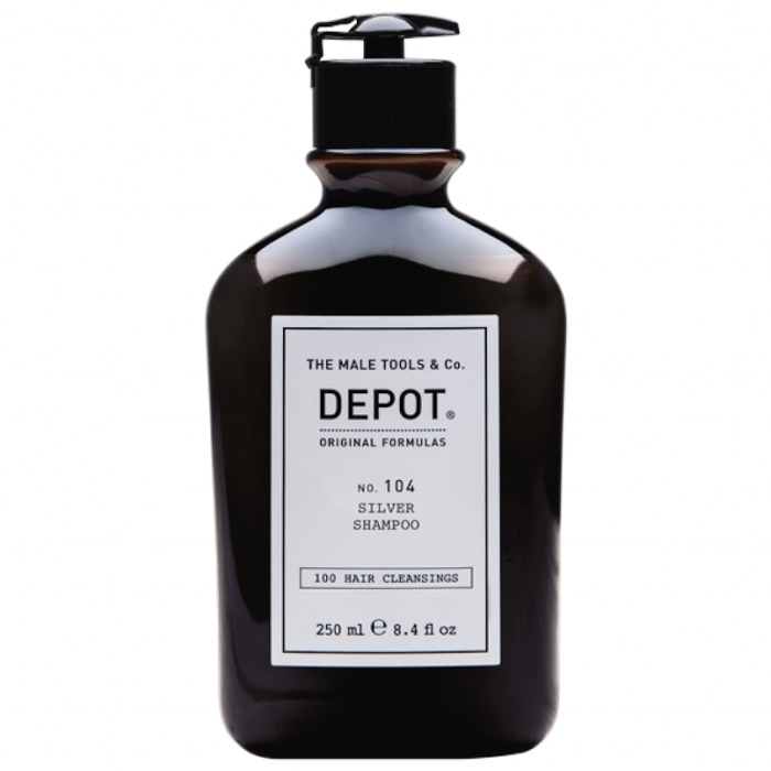 Depot No. 104 Silver Shampoo - Šampon pro šedivé, bílé a zesvětlené vlasy 250 ml