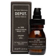 No. 505 Conditioning Beard Oil Leather & Wood - Olejový balzam na fúzy
