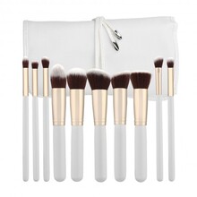 Makeup Brush Set Kabuki White ( 10 ks ) - Sada štetcov

