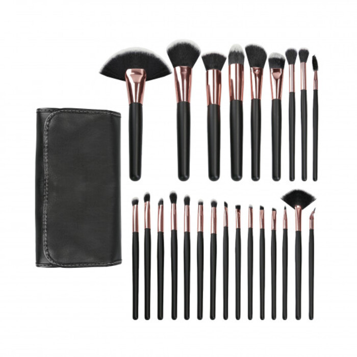 MIMO Makeup Brush Set Black ( 24 ks ) - Sada štětců 0 ml