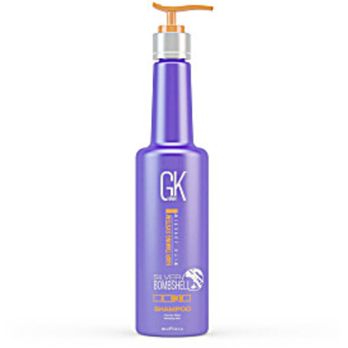GK Hair Silver Bombshell Shampoo - Šampon pro blond vlasy neutralizující mosazné podtóny 280 ml