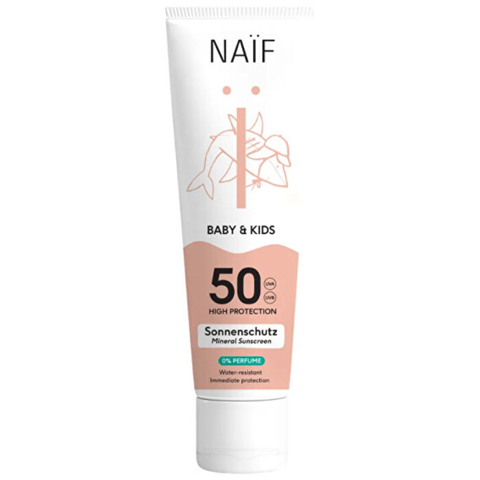 Baby & Kids Mineral Sunscreen 0% Parfume SPF 50- Ochranný krém na opaľovanie pre deti a bábätká bez parfumácie
